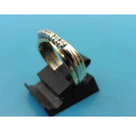 Gouden damesring met briljant