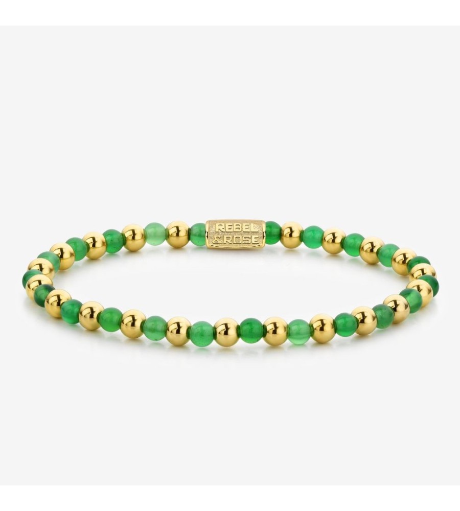 Rebel & Rose armband Mix Green Harmoney