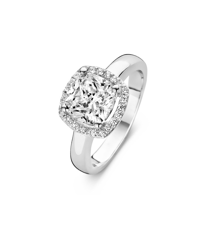 Rosa di Luca zilveren ring met zirkonia