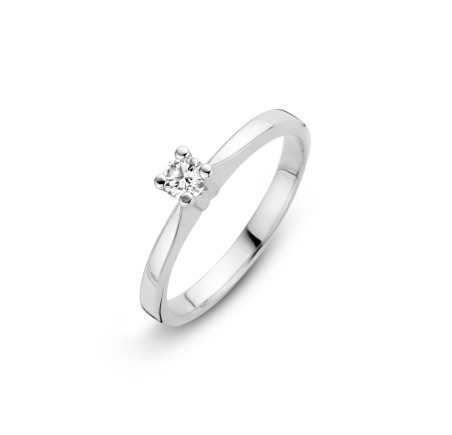 Gouden damesring solitair Eternal briljant