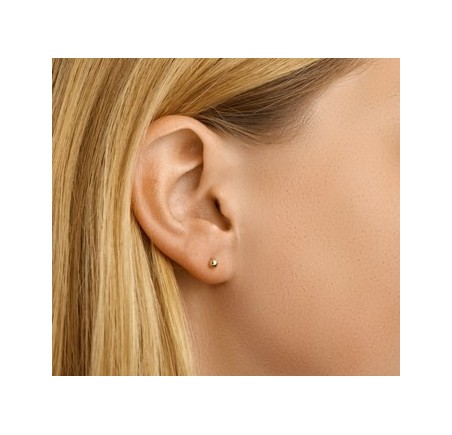 Gouden oorknopjes bolletje 2-5 mm