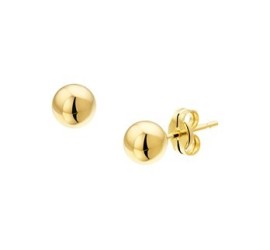 Gouden oorknopjes bolletje 2-5 mm