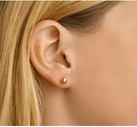 Gouden oorknopjes bolletje 2-5 mm