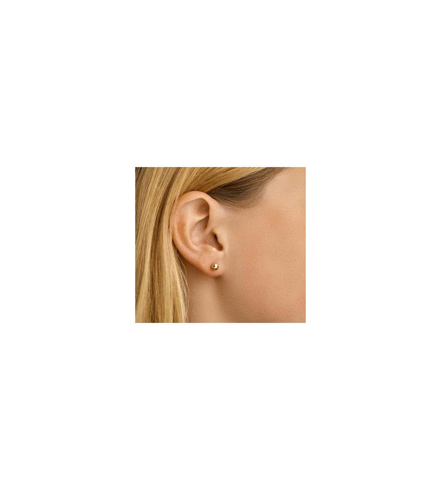 Gouden oorknopjes bolletje 2-6 mm