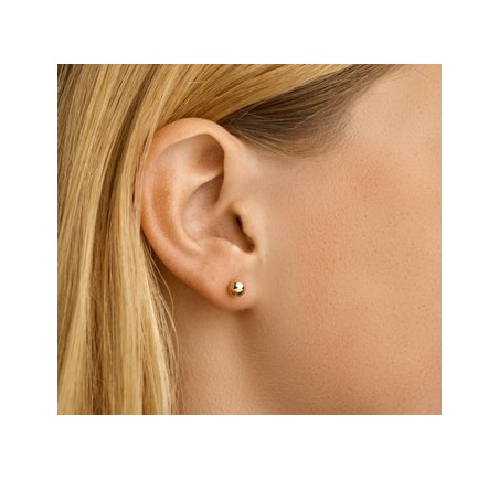 Gouden oorknopjes bolletje 2-5 mm