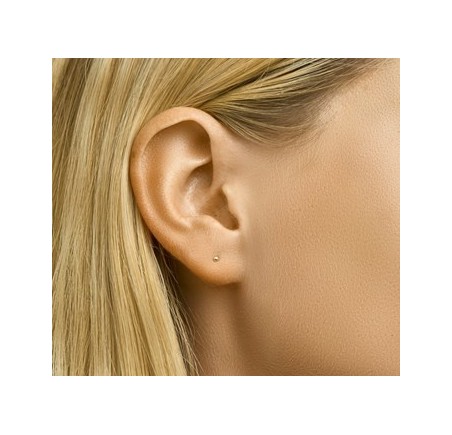 Gouden oorknopjes bolletje 2-5 mm
