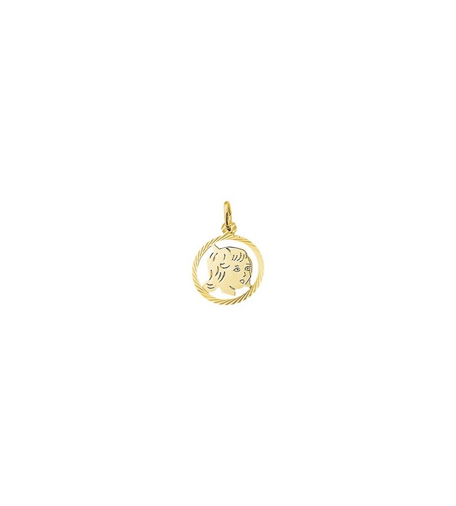 Gouden kinderkopje meisje 16-19 mm