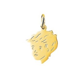Gouden kinderkopje jongen 11-14 mm