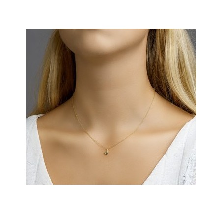 Gouden hanger hartje 5-13 mm