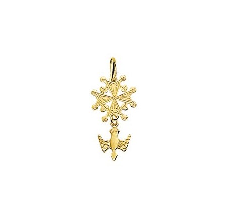 Gouden hanger hugenotenkruis