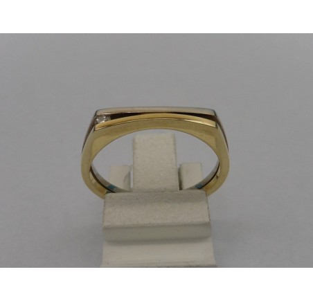 Gouden damesring met briljant