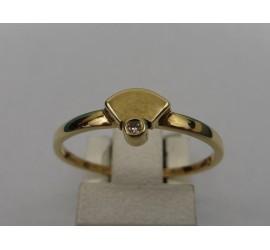 Gouden damesring met briljant