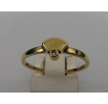 Gouden damesring met briljant
