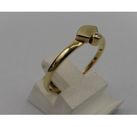 Gouden damesring met briljant