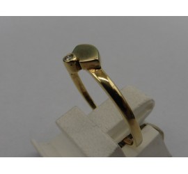 Gouden damesring met briljant