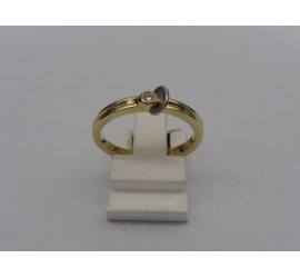 Gouden damesring met briljant
