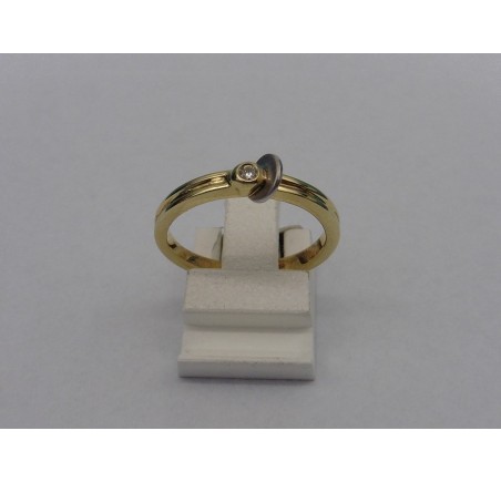 Gouden damesring met briljant