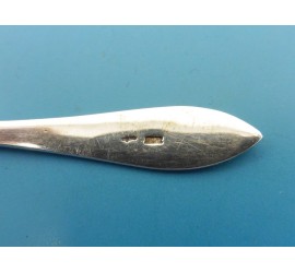 12 zilveren cocktaillepeltjes in cassette
