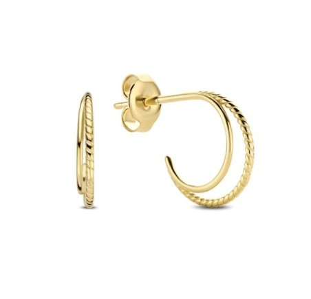 Jackie gouden half creolen