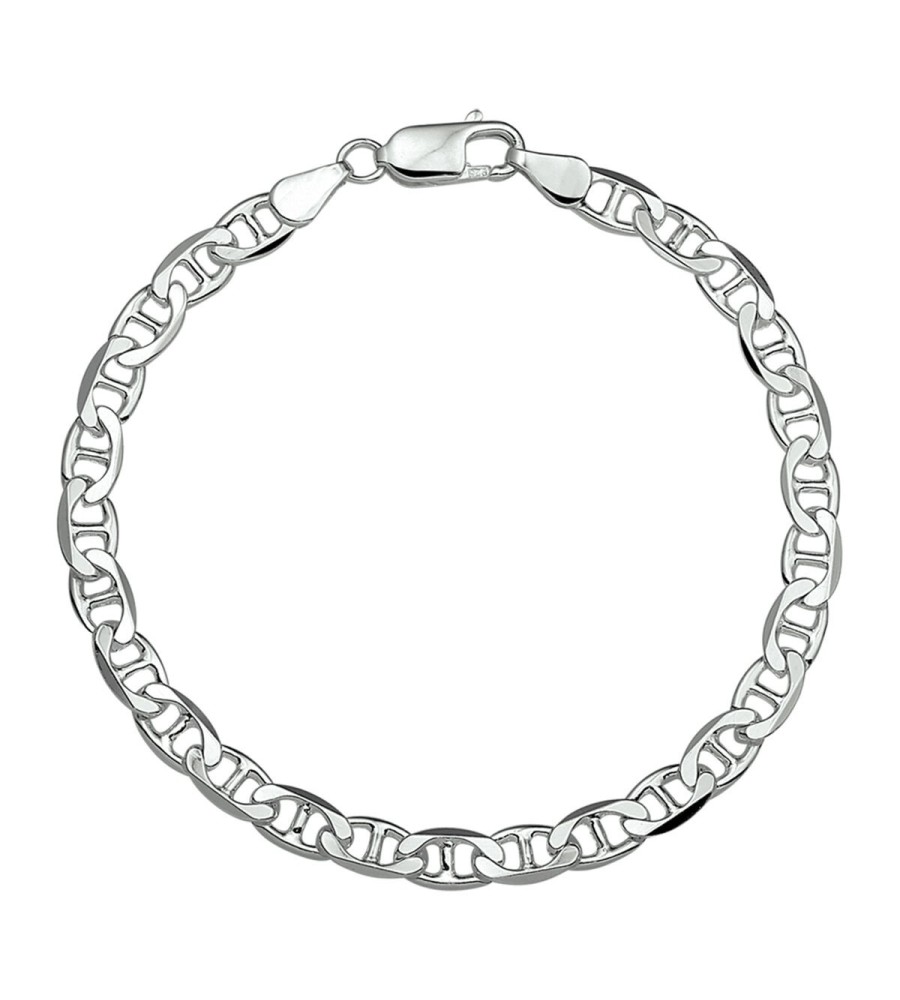 Zilveren anker collier