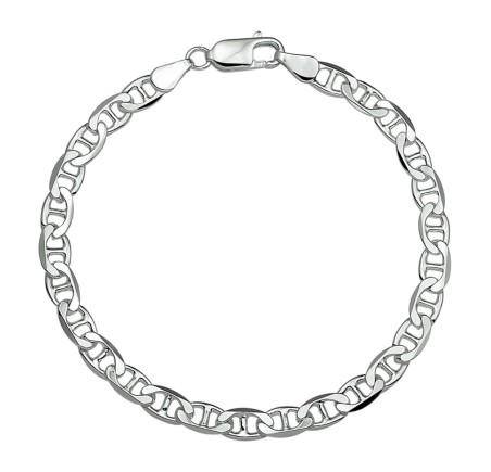 Zilveren anker collier