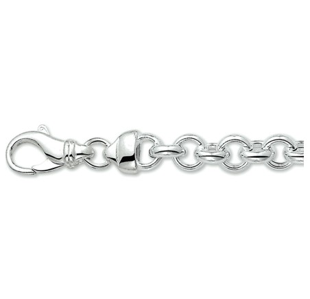 Zilveren jasseron collier