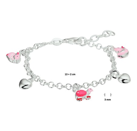 Zilveren bedelarmbandje