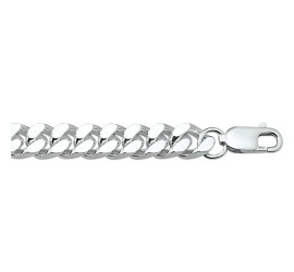 Zilveren gourmet armband