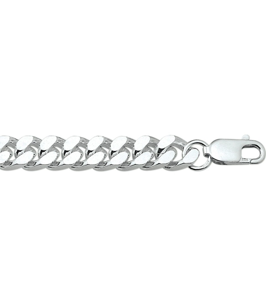 Zilveren gourmet armband