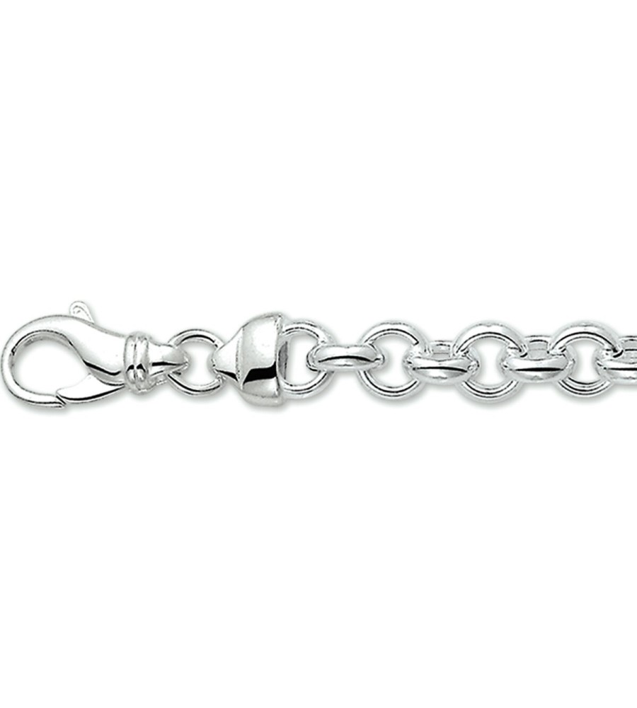 Zilveren jasseron armband