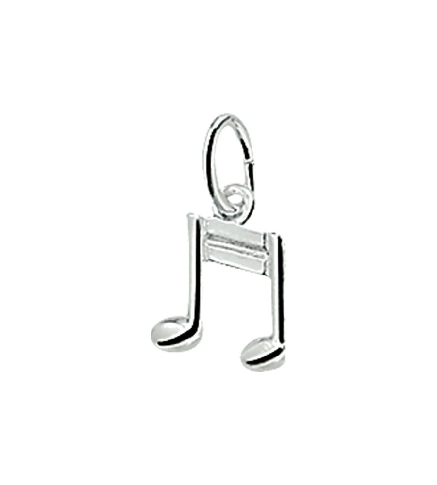 Zilveren hanger muzieknoot
