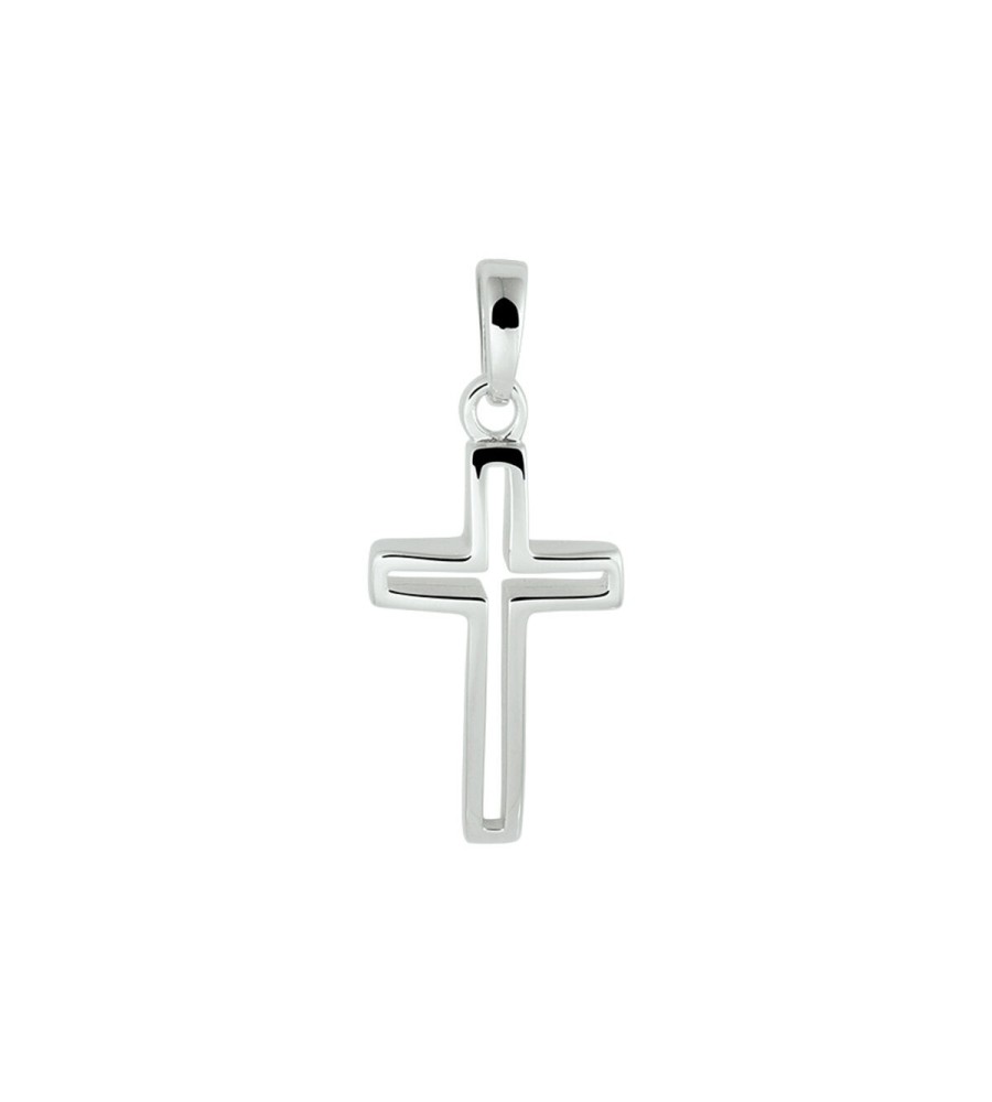 Zilveren hanger kruisje