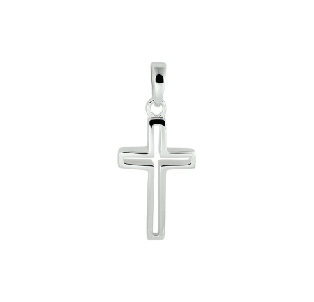 Zilveren hanger kruisje