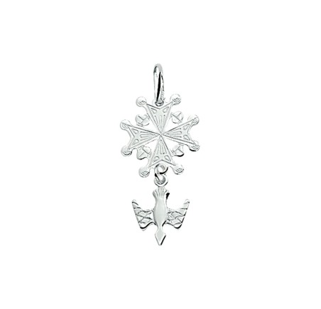 Zilveren hanger hugenootkruisjes