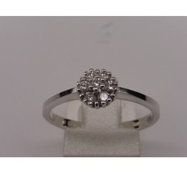 Witgouden Diamonde damesring Entourage met briljant  75.705.1101