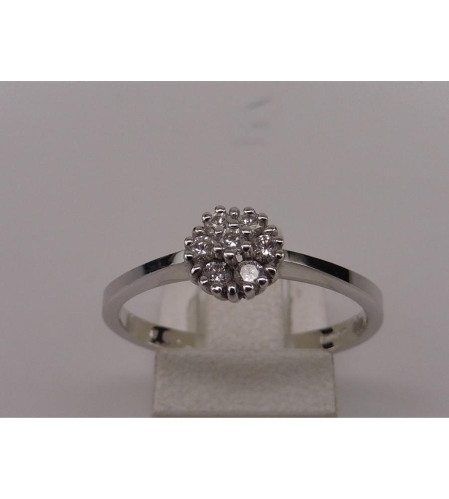 Gouden Diamonde damesring Entourage met briljant