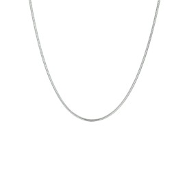 Zilveren slang collier