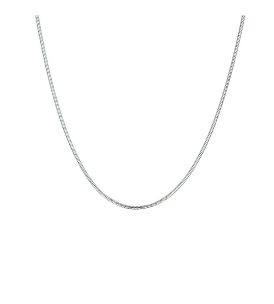 Zilveren slang collier