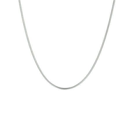Zilveren slang collier