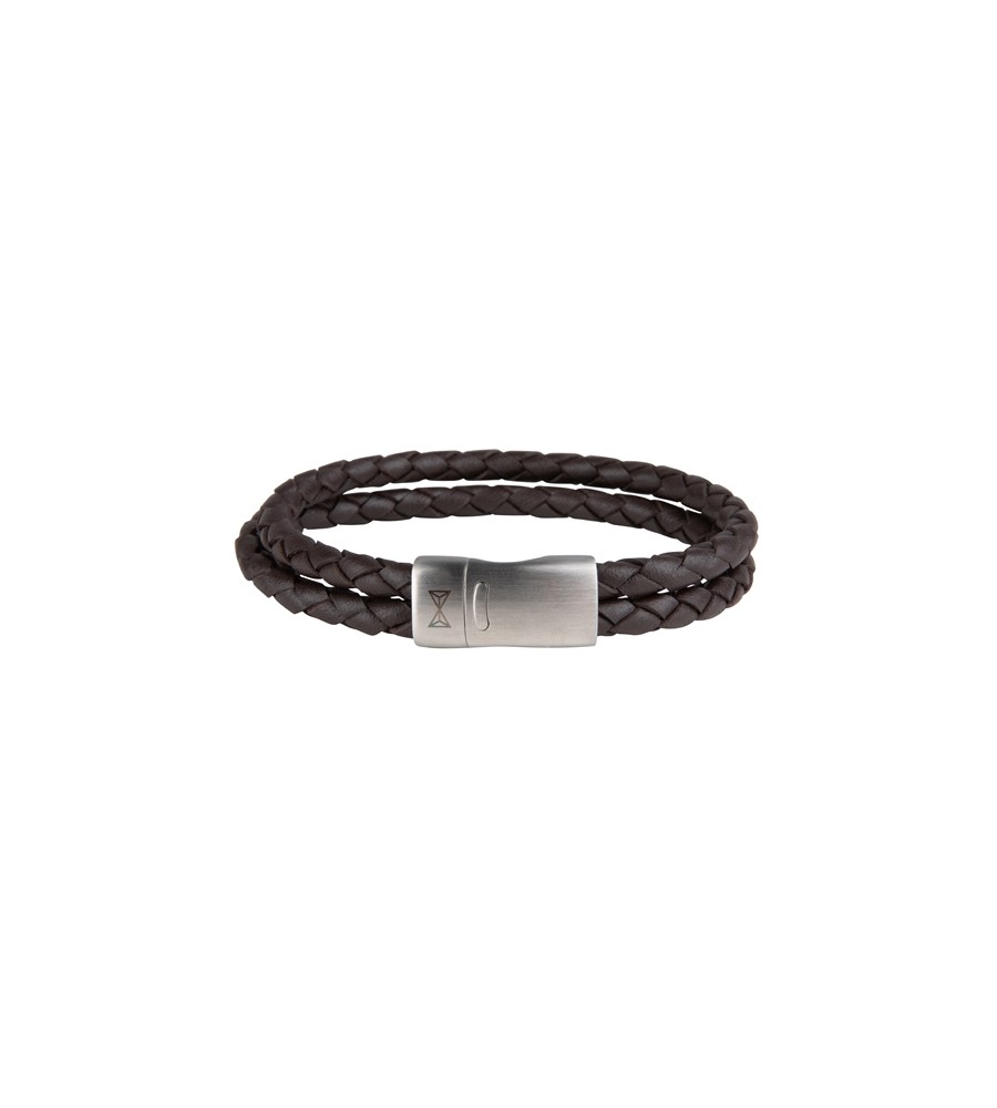 Aze armband Double Shot Brown