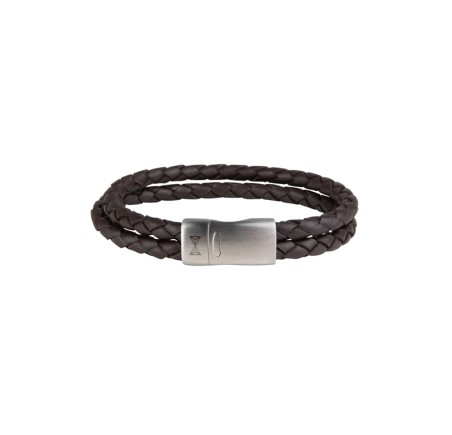Aze armband Double Shot Brown  AZ-BL006-B
