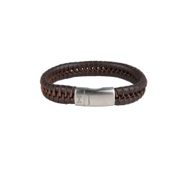 Aze armband Twisted Wave Brown  AZ-BL009-B