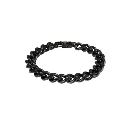 Aze armband Gourmette Full Flat Noir  AZ-BM001-B