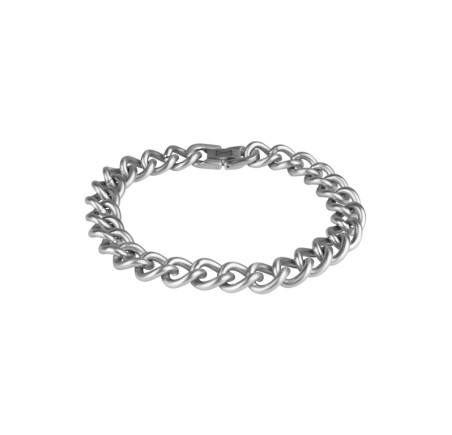 Aze armband Gourmette Satin Inox  AZ-BM002-A
