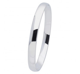Zilveren slavenarmband, massief