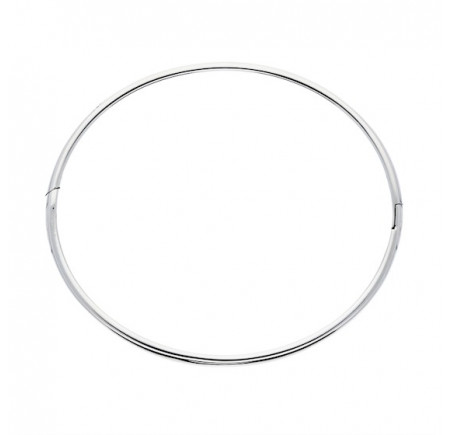 Zilveren slavenarmband, massief