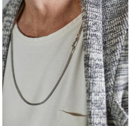 Silk zilveren collier 170