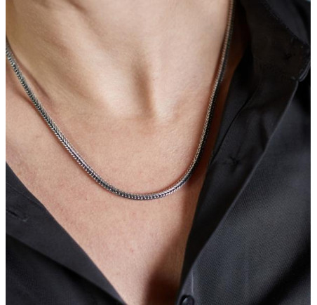 Silk zilveren collier 170