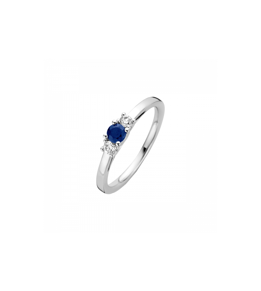 Witgouden Briljant damesring Nozza