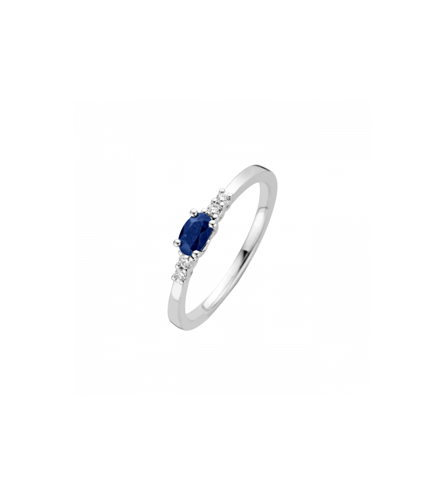 Witgouden Briljant damesring Sarca